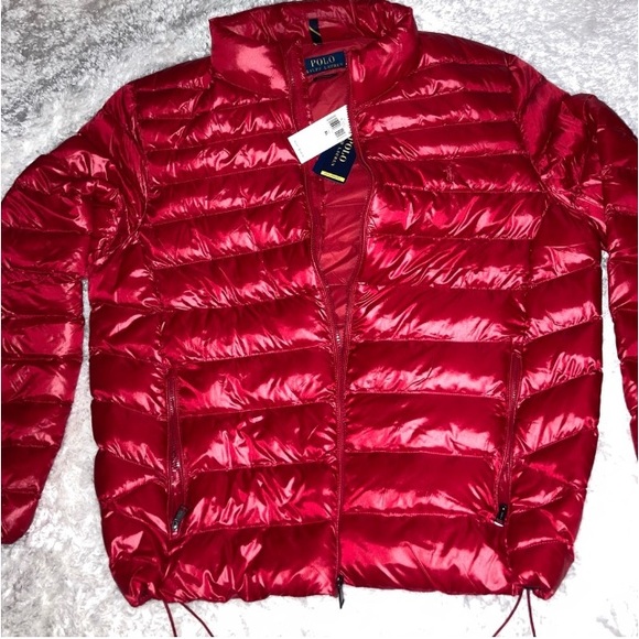 Ralph Lauren Polo Arctic Red Scarlet Packable Men’s Performance Jacket sz XL - Picture 8 of 15